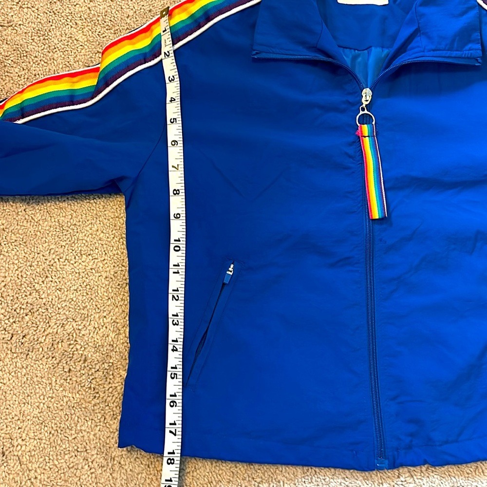 Ashley by 26 International Rainbow Windbreaker Jacket Size M Utility Collection - Picture 10 of 11